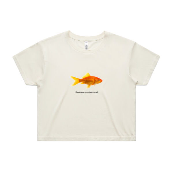Existential Goldfish Womens Cropped Tee Thumbnail